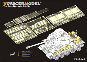 Maquette Voyager PE35973 T-34/122 SPG égyptien de base pour RFM 5013 1/35