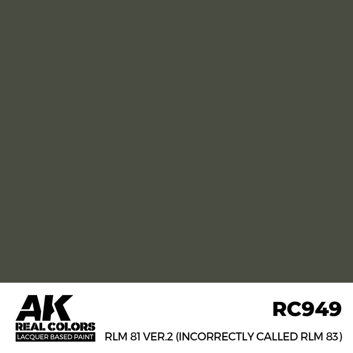 AK Interactive RC949 RLM 81 Ver.2 (appelé incorrectement RLM 83) 17 ml