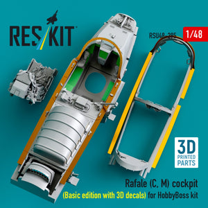 RESKIT RSU48-0295 Cockpit Rafale (C, M) (Édition de base avec décalcomanies 3D) pour maquette HobbyBoss (impression 3D) 1/48  – image 4