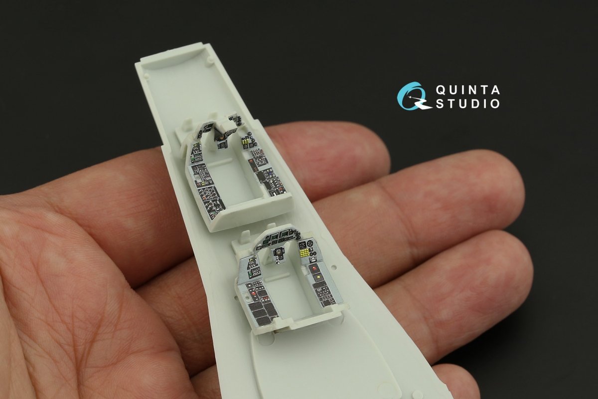 Intérieur imprimé en 3D et coloré pour le F-16D (Revell) - Quinta Studio QD72058, échelle 1/72 – image 8