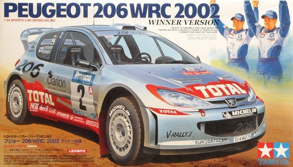 Tamiya 24262 Peugeot 206 WRC 2002 Version Vainqueur (1/24)