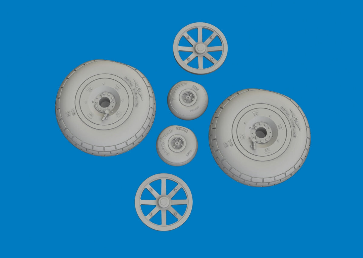 Roues Eduard 6481059 P-40E à bande de roulement à blocs Eduard 1/48 – image 3