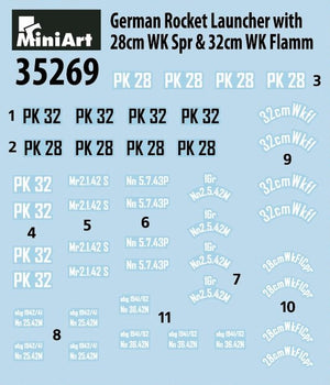 MiniArt 35269 LANCE-ROQUETTES ALLEMAND avec 28cm WK Spr et 32cm WK Flamm (1/35)  – immagine 5
