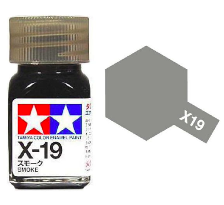 Peinture émail Tamiya X19 Smoke (80019)