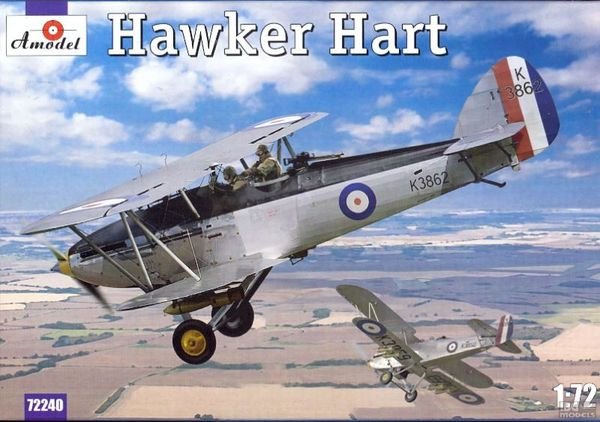 A-Model 72240 British bi-plane fighter Hawker Hart 1/72