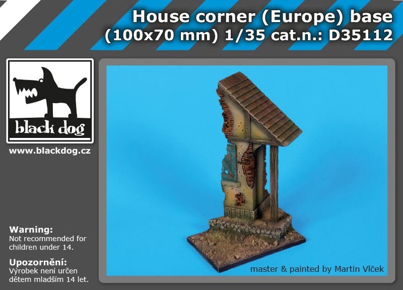 Black Dog D35112 Maison d&amp;#39;angle (Europe) socle 1/35