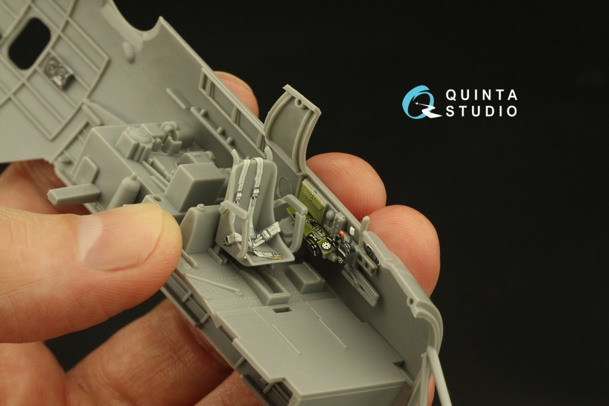 Intérieur imprimé en 3D et coloré sur papier décalcomanie Quinta Studio QD48385 TBM-3 Avenger (Accurate miniatures/Academy) 1/48  – image 7
