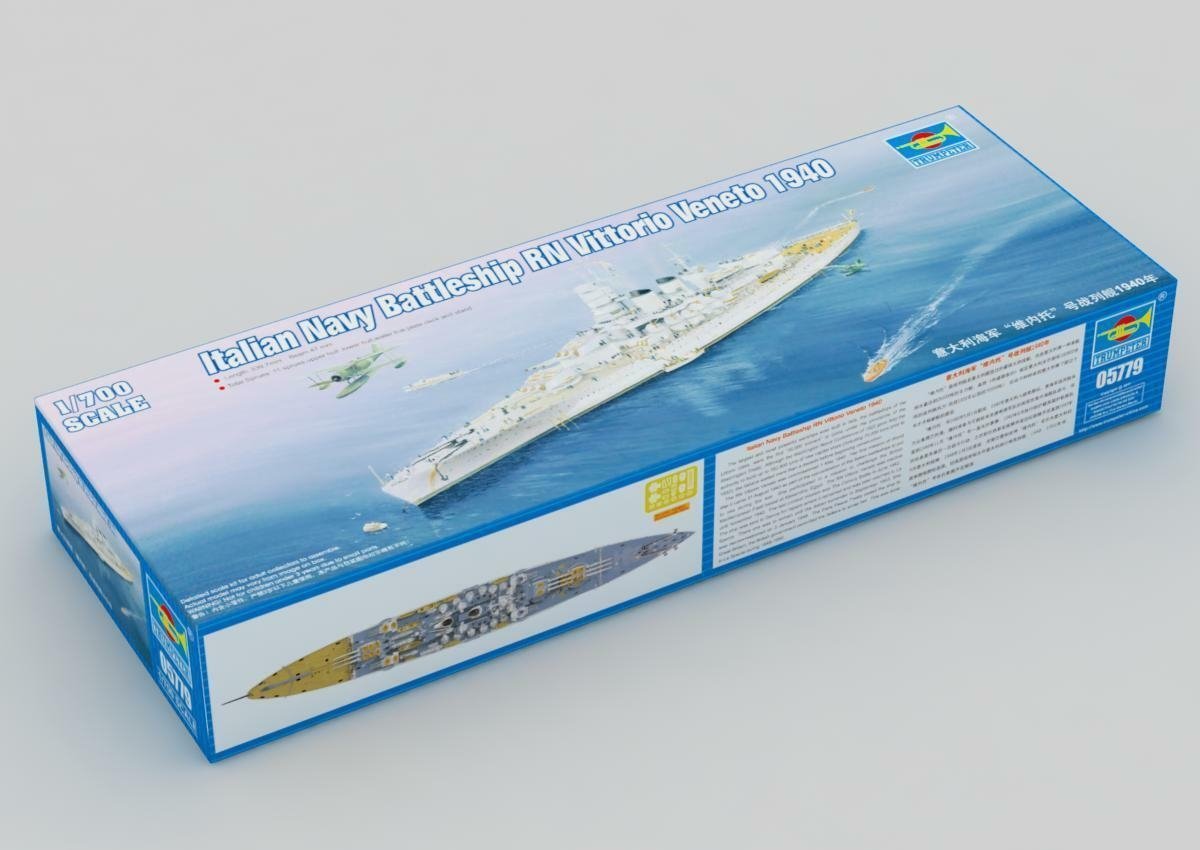 Trumpeter 05779 Cuirassé de la Marine italienne RN Vittorio Veneto 1940 1/700 – immagine 2