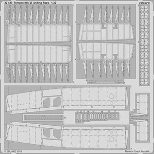 Volets d&amp;#39;atterrissage Eduard 32423 Tempest Mk. VI SPECIAL HOBBY 1/32