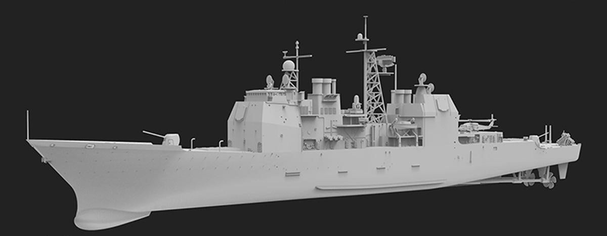 Maquette FlyHawk FH1167S Croiseur Aegis USS Bunker Hill CG-52 1991 - deluxe 1/700 – image 2