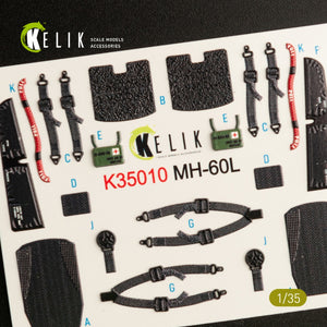 KELIK K35010 MH-60L BLACK HAWK - Décalcomanies 3D pour intérieur de la maquette Kitty Hawk au 1/35 – Bild 5