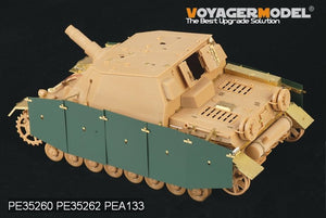 Jupes latérales pour Sturmpanzer IV Brummbar allemand de la Seconde Guerre mondiale (version initiale) - Modèle Voyager PEA133 (pour Tristar 35038) - Échelle 1/35 – image 4