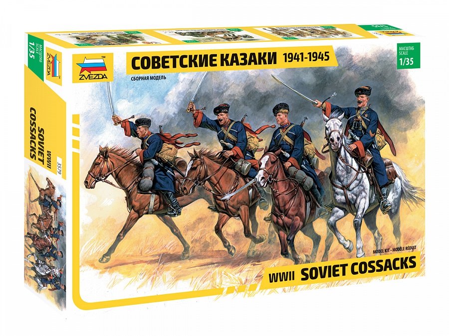 Zvezda 3579 Cosaques Soviétiques Seconde Guerre Mondiale 1/35