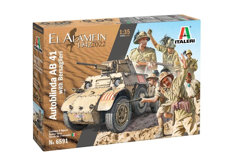 Italeri 6591 Autoblinda AB 41 avec Bersaglieri El Alamein 1/35 – image 2