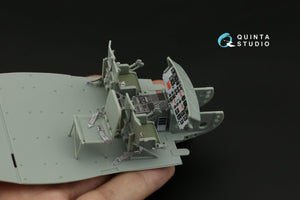Intérieur imprimé en 3D et coloré sur papier décalcomanie Quinta Studio QD35049 UH-1C (Academy) 1/35 – image 5