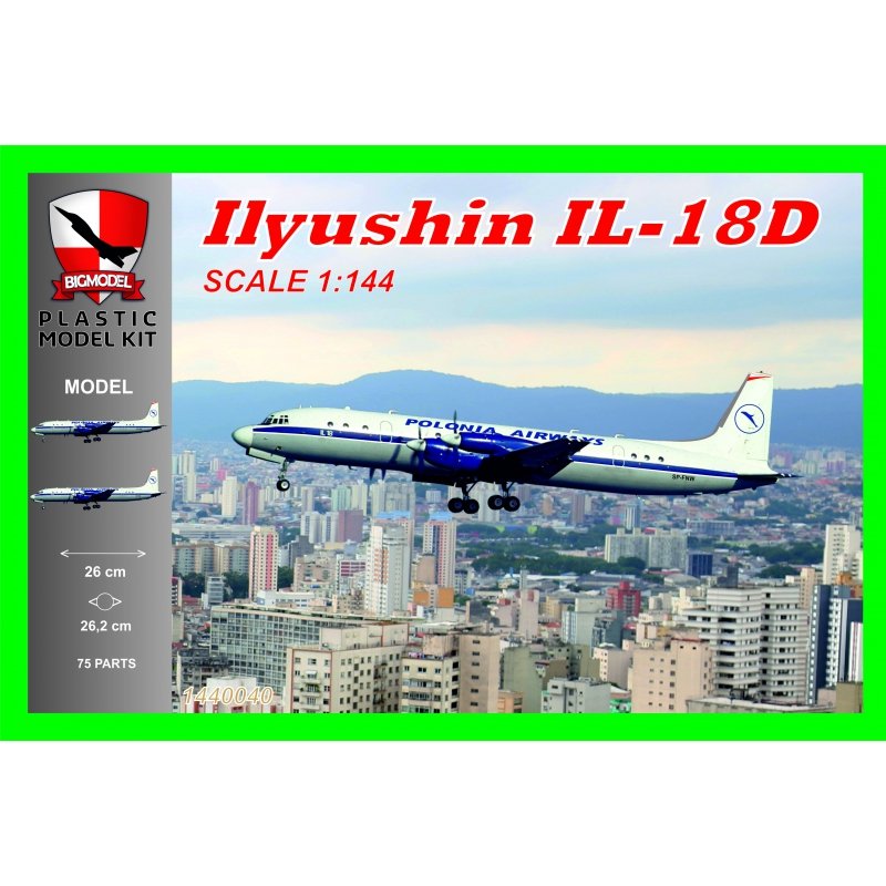 Big Model 1440040 IL-18V Polonia Airlines 1/144