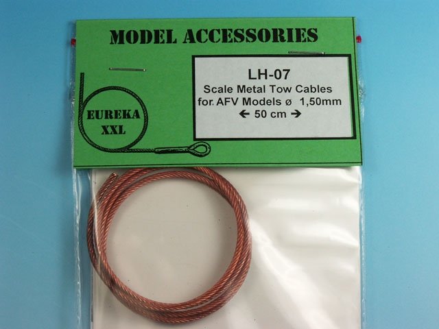 Câble métallique Eureka XXL LH-07 1,50 mm x 50 cm, câble de remorquage