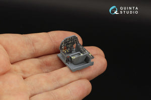 Intérieur imprimé en 3D et coloré sur papier décalcomanie Quinta Studio QD48301 Bf 110E/F (Eduard) 1/48 – imagen 7