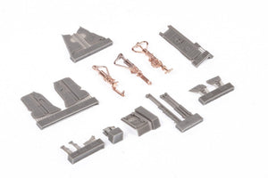 Train d&amp;#39;atterrissage Eduard 648700 F-4B, ​​jambes en bronze, Tamiya, échelle 1/48 – image 5