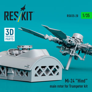 RESKIT RSU35-0020 Rotor principal Mi-24 « Hind » pour maquette Trumpeter (impression 3D) 1/35 – Bild 3