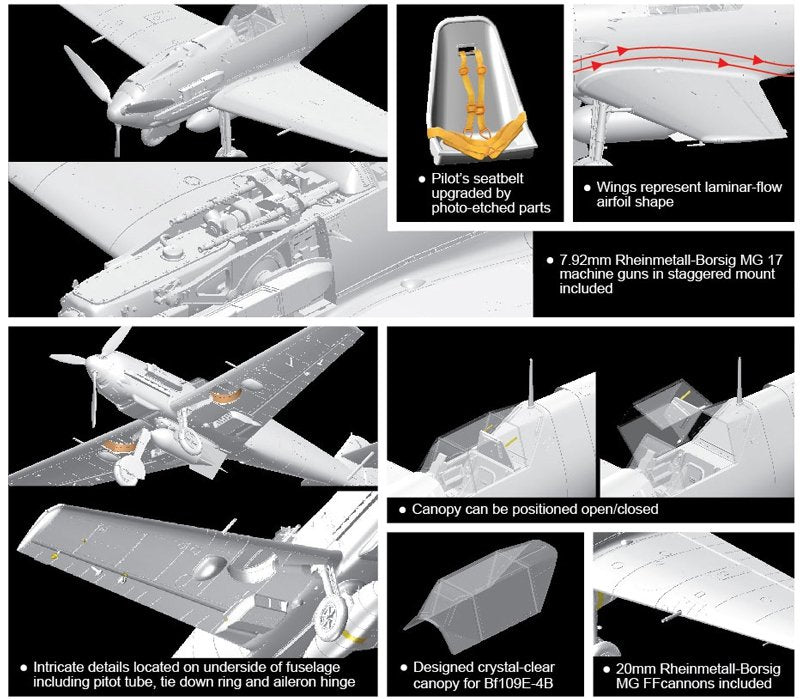 Dragon 3225 Bf-109E-4/B 1/32 – image 3