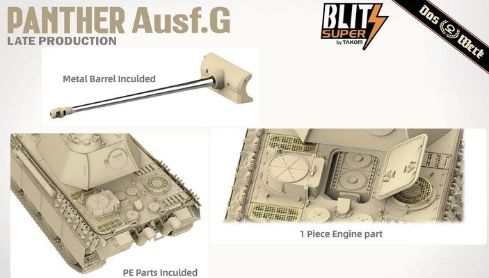 Das Werk DW35041 Panther Ausf.G Production tardive SUPER BLITZ 1/35 – Bild 8