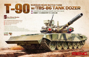 Modèle Meng TS-014 T-90 avec bulldozer de char TBS-86 (1/35)