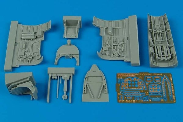 Ensemble cockpit Aires 4418 Spitfire Mk. V au 1/48 Hasegawa