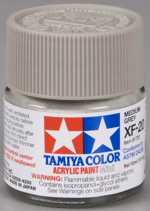 Peinture acrylique Tamiya XF20 Gris moyen (81720) 10 ml – image 2
