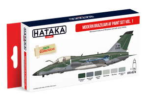 Hataka HTK-AS74 Ensemble de peinture AF brésilien moderne vol. 1 (6x17ml)