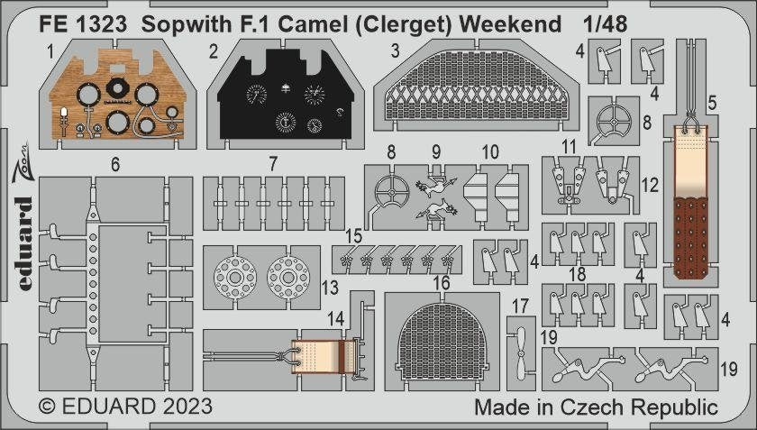 Eduard FE1323 Sopwith F.1 Camel (Clerget) Weekend EDUARD 1/48 