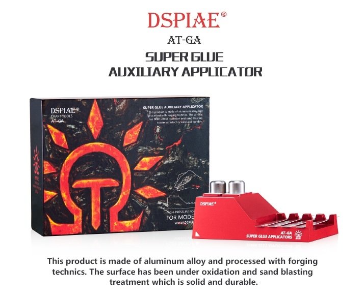 Applicateur auxiliaire de super-colle DSPIAE AT-GA / Applicateur de colle CA