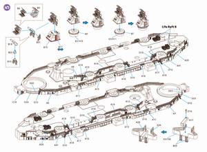 Kit de détail Very Fire VF700009 USS Missouri BB-63 pour maquette VeryFire au 1/700 – Bild 6
