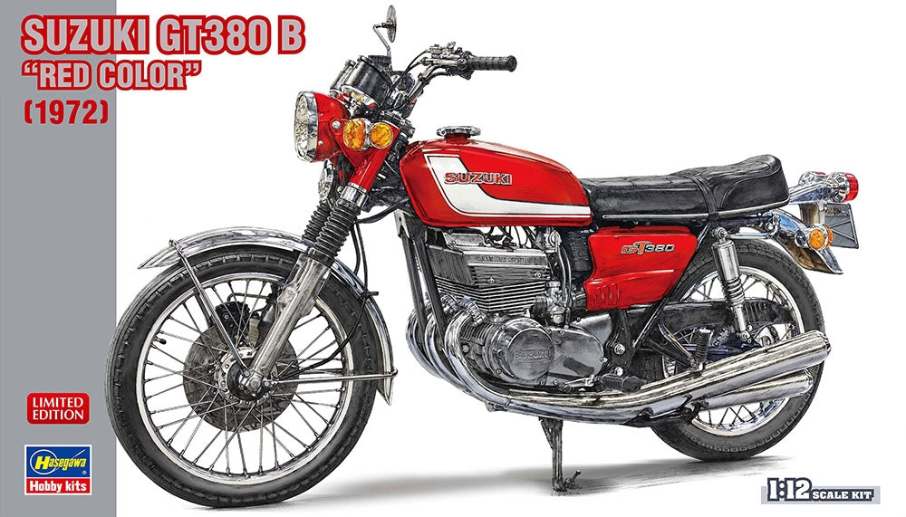 Hasegawa 21756 SUZUKI GT380 B ROUGE 1/12