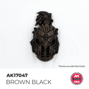 AK Interactive AK17047 BROWN BLACK – QUICK GEN COLOR 18ml
