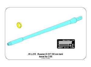 Canon de char russe D-10T 100 mm Aber 35L-218 pour T-54/T-55 pour modèle TAKOM (1/35) – image 6