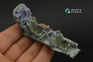 Intérieur coloré imprimé en 3D sur papier décalcomanie (Academy) pour Quinta Studio QD+35121 AH-1W (avec pièces en résine imprimées en 3D) à l&amp;#39;échelle 1/35 – image 13