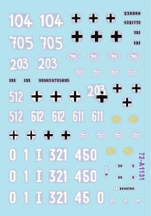 Star Decals 72-A1131 Windhund n° 3. Panther Ausf G du Pz-Reg. 16 et de la Pz-Brigade 111, et PzKpfw IV Ausf J de la 116. Pz Div. Windhund 1/72  – immagine 2