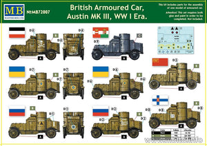 MASTER BOX 72007 Voiture blindée britannique Austin MK III Première Guerre mondiale (1/72) – image 2