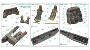 Intérieur imprimé en 3D et coloré sur papier décalcomanie Quinta Studio QD48229 He 219 (Tamiya) 1/48 – image 13
