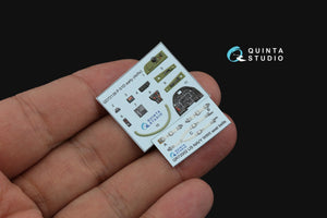 Quinta Studio QD72139 P-51D early 3D-Printed coloured Interior on decal paper (Airfix) 1/72 – zdjęcie 4