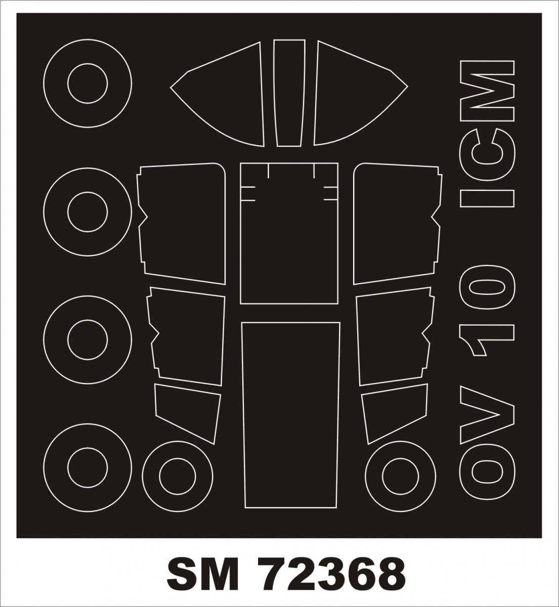 Montex SM72368 OV-10D pour ICM 1/72 