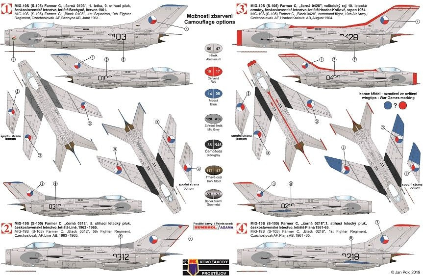 Kovozavody Prostejov KPM0158 MiG-19S « Farmer-C » 1/72 – image 2