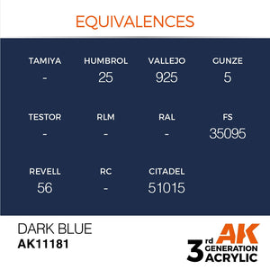 AK Interactive AK11181 BLEU FONCÉ – STANDARD 17 ml – image 3