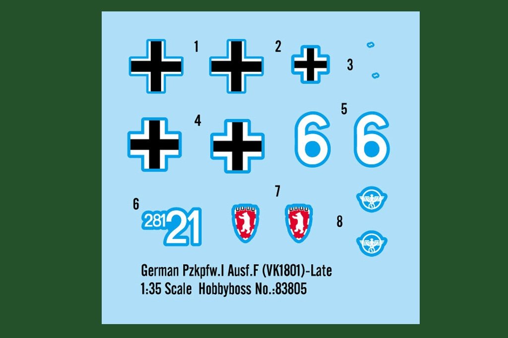 Hobby Boss 83805 Pzkpfw.I Ausf.F allemand (VK18.01) version tardive (1/35)  – image 4