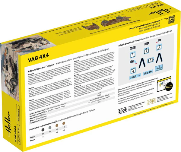 Heller 56898 VAB 4x4 - Starter Kit 1/72