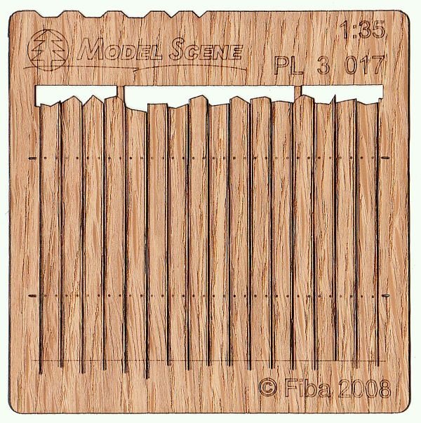 Maquette PL3-017 Clôture en bois type 17 Clôture en bois 1/35