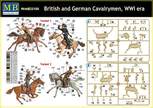 Master Box 35184 Cavaliers britanniques et allemands, époque de la Première Guerre mondiale – image 3