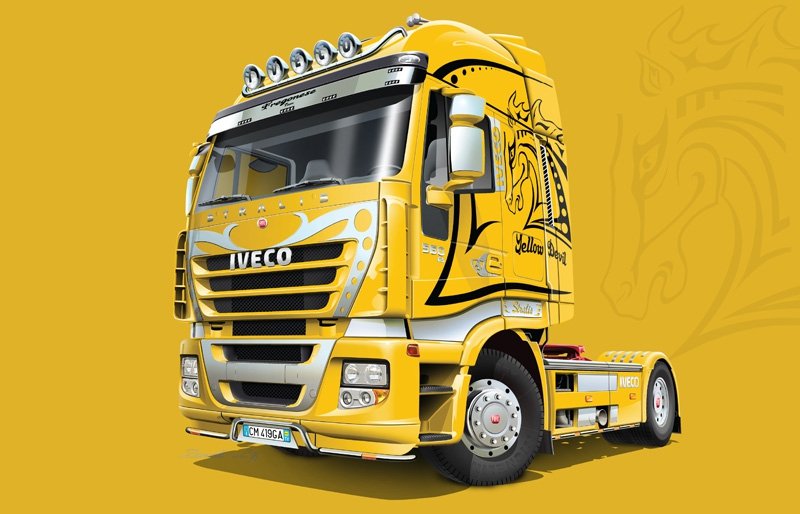 Italeri 3898 IVECO STRALIS DIABLE JAUNE (1/24)