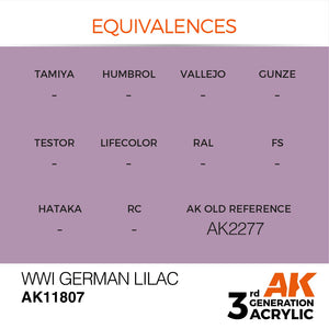 AK Interactive AK11807 WWI ALLEMAND LILAS – AIR 17ml – immagine 3